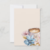 Liefde is Bruisende Koffie Bruiloft Feest Bedankkaart (Achterkant)