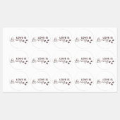 Liefde is Bruisende Koffie Thema Bruiloftsshower Labels (Vel)