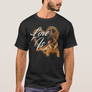 Liefde is - Canine Lover Puppy Eigenaar Huisdier F T-shirt