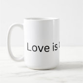Liefde is Cool koffiemok (Links)