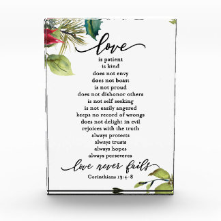 Liefde is Corinthians Scripture Verse Couple's Fotoblokken