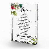 Liefde is Corinthians Scripture Verse Couple's Fotoblokken (Rechts)