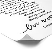 Liefde is Corinthians Scripture Verse Couple's Poster (Hoek)