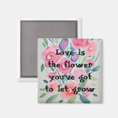 Liefde is de bloem magneet (Voorkant / Achterkant)