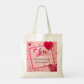 Liefde is de canvas tas van de band (Achterkant)