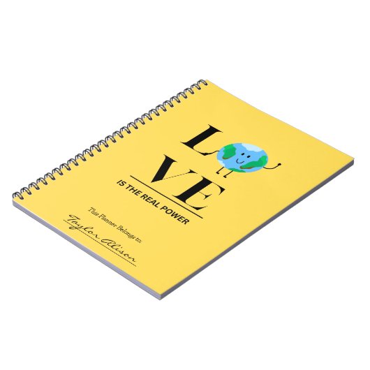 LIEFDE IS DE ECHTE KRACHTPLANNER NOTITIEBOEK (Linkerzijde)