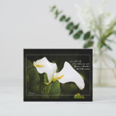 Liefde is de enige bloem briefkaart (Staand voorkant)