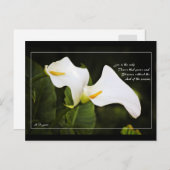 Liefde is de enige bloem briefkaart (Voorkant / Achterkant)