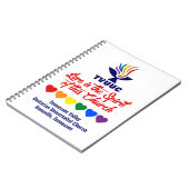 Liefde is de Geest - Rainbow Hearts Notitieboek (Linkerzijde)