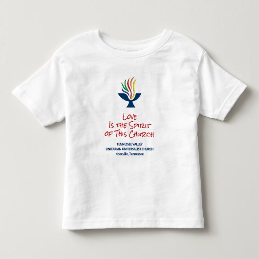 Liefde is de Geest - TVUUC Kinder Shirts (Voorkant)