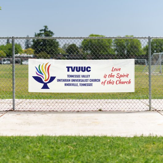 Liefde is de Geest - TVUUC Spandoek (Insitu)