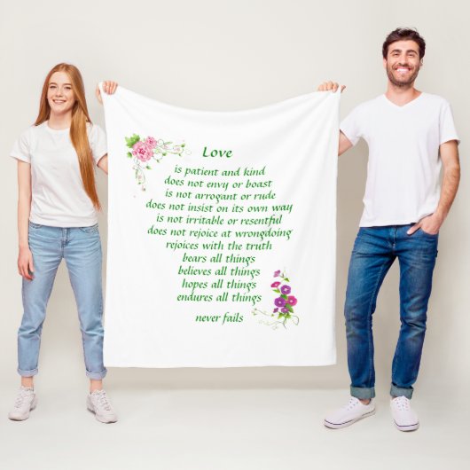 Liefde is de Grootste - Deken (In situ)