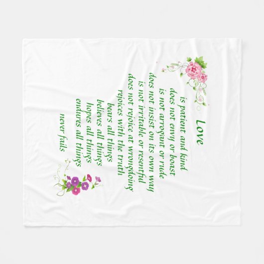 Liefde is de Grootste - Deken (Voorkant (Horizontaal))