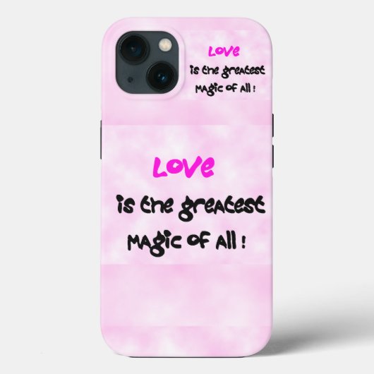 Liefde is de grootste Magic van Al Case-Mate iPhone Case (Achterkant)