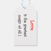 Liefde is de grootste Magie van Alle Gift Labels Cadeaulabel (Achterkant)