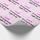 Liefde is de grootste Magie van allemaal! - verpak Cadeaupapier (Hoek)