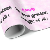 Liefde is de grootste Magie van allemaal! - verpak Cadeaupapier (Rol Hoek)