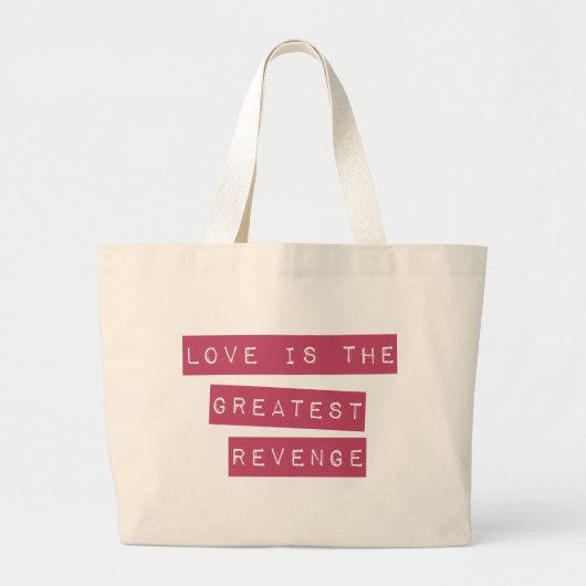 Liefde is de grootste omzet grote tote bag (Voorkant)