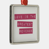 Liefde is de grootste omzet metalen ornament (Rechts)