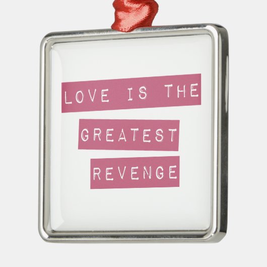 Liefde is de grootste omzet metalen ornament (Links)