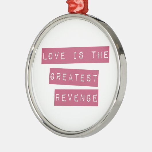 Liefde is de grootste omzet metalen ornament (Links)