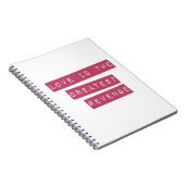 Liefde is de grootste omzet notitieboek (Rechterzijde)