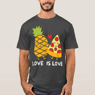 Liefde is de Italiaanse schilderachtige ananas Piz T-shirt