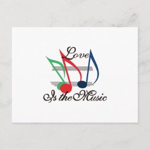 Liefde is de muziek briefkaart