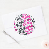 Liefde is de roze roze sticker (Envelop)