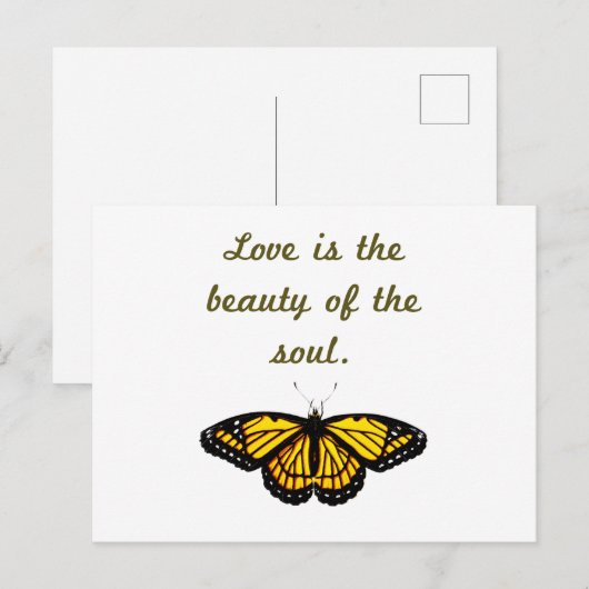 Liefde is de schoonheid van de sol briefkaart (Voorkant / Achterkant)