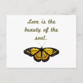 Liefde is de schoonheid van de sol briefkaart (Voorkant)