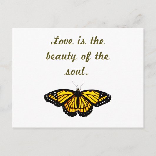 Liefde is de schoonheid van de sol briefkaart (Voorkant)