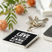 Liefde is de taal, zorg is het lied – Hartverwarme Sleutelhanger (Zijkant)