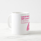 Liefde is de ultieme verbinding koffiemok (Voorkant links)