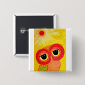 Liefde is de zon. vierkante button 5,1 cm (Voorkant /achterkant)