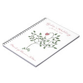 Liefde is diep geworteld in het meisje van Honor N Notitieboek (Linkerzijde)