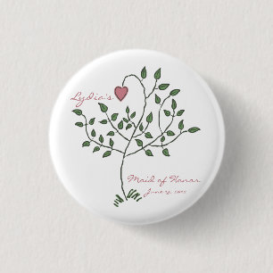 Liefde is diep geworteld Maid of Honor Button