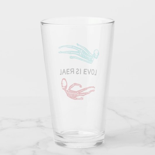 Liefde is echt een pluim glas (Achterkant)