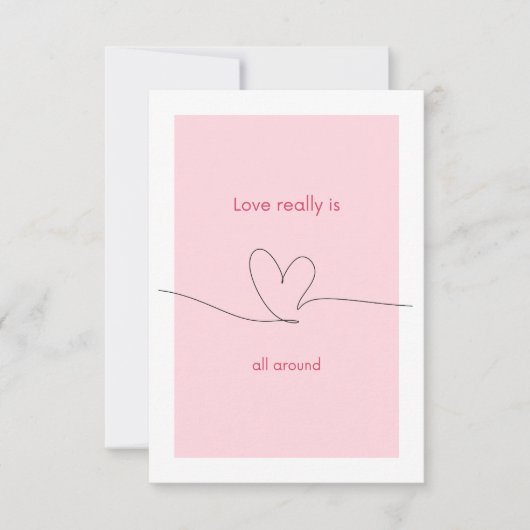 Liefde is echt overal bedankkaart (Voorkant)
