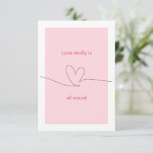 Liefde is echt overal bedankkaart (Staand voorkant)