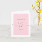 Liefde is echt overal kaart (Gele Bloem)