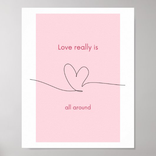 Liefde is echt overal poster (Voorkant)