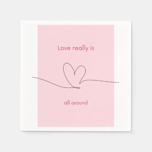 Liefde is echt overal servet (Voorkant)