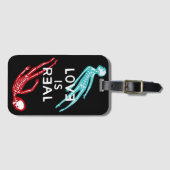 Liefde is echt skelet bagagelabel (Voorkant (horizontaal))