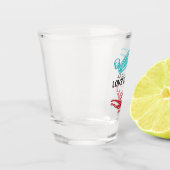 Liefde is echt Skeleton Logo Shot Glas (Links)