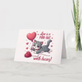 Liefde is een achtervolging waard om Schattigee ka Kaart (Voorkant)