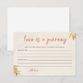 Liefde is een Adventure Journey Vrijgezellenfeest  Bedankkaart (Voorkant / Achterkant)