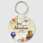 Liefde is een Avonduur Bruidsuitnodiging Sleutelhanger (Achterkant)