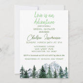 Liefde is een avontuur bruids douche uitnodiging (Voorkant)