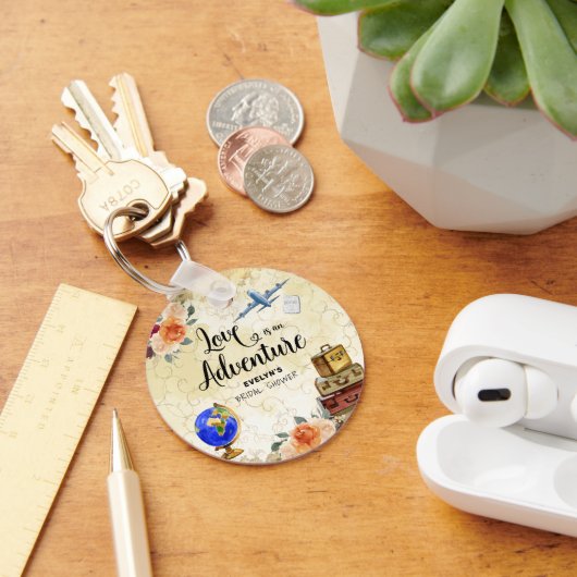 Liefde is een Avontuur Bruidsdouche Sleutelhanger (Bureau)